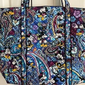 Vera Bradley Blue and Purple Paisley Tote